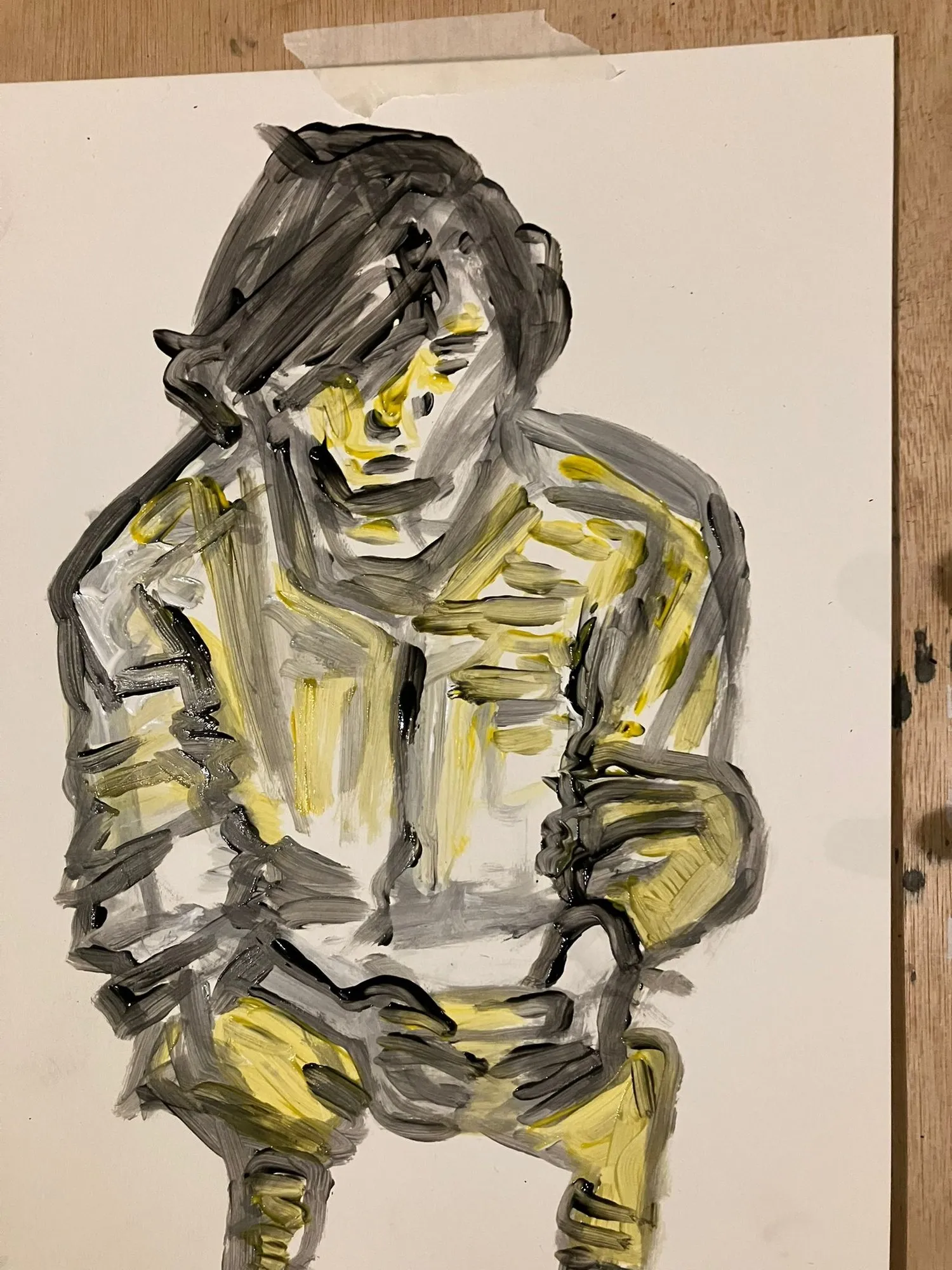 Figure in yellow